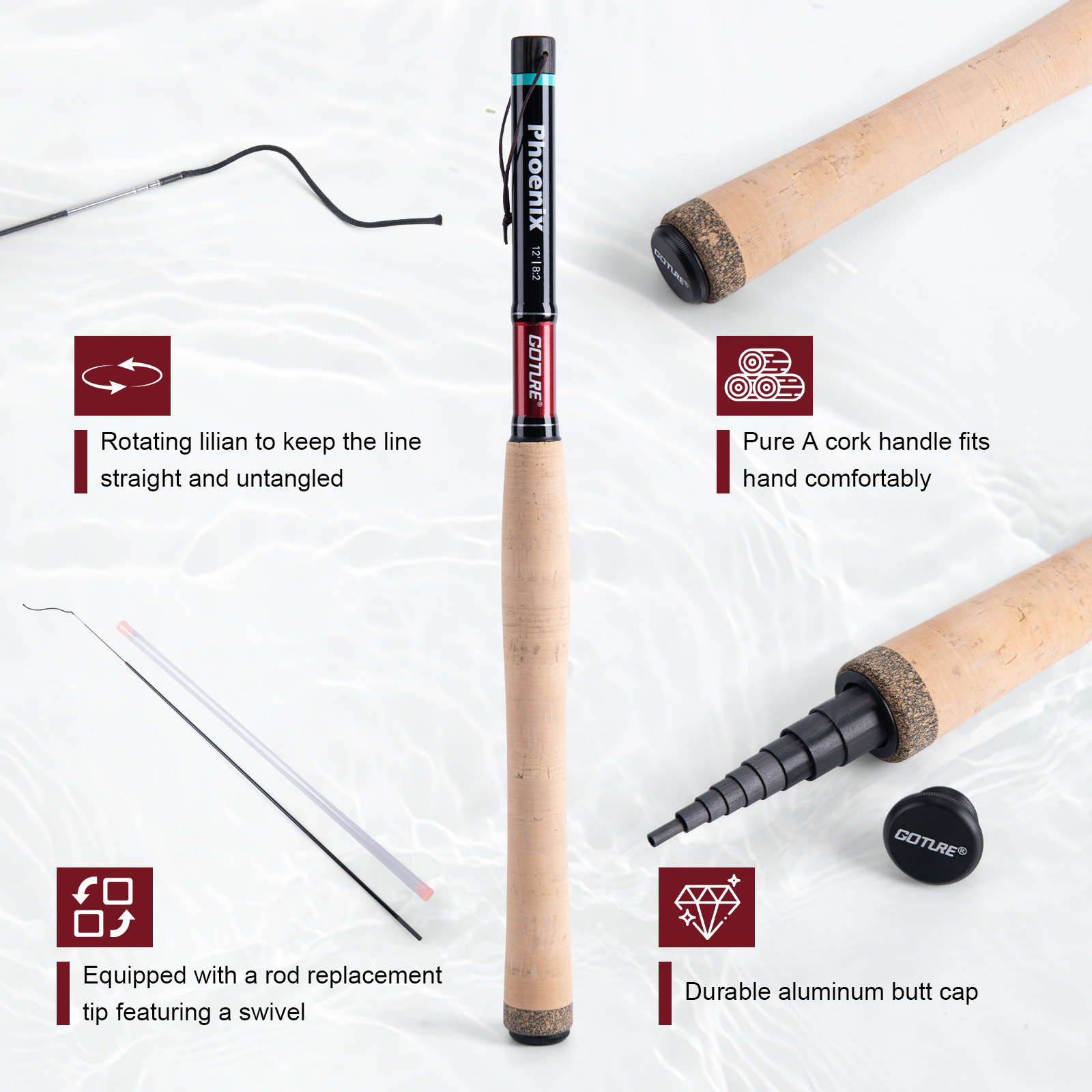 Goture 3.6m Tenkara Rod Set wi - Fishing Rod Fly 评论和价格
