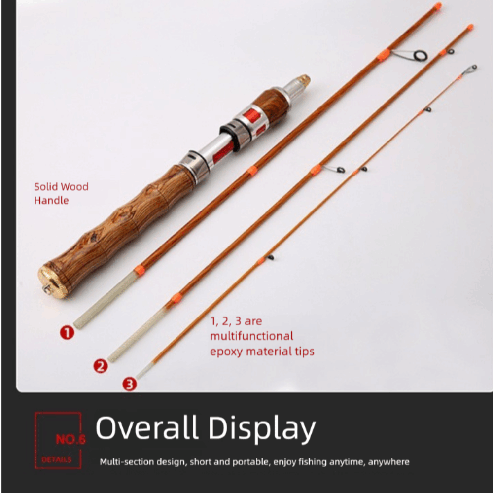 4 Sections Spinning Fishing Ro - Fishing Rod Carbon Fiber 评论和价格